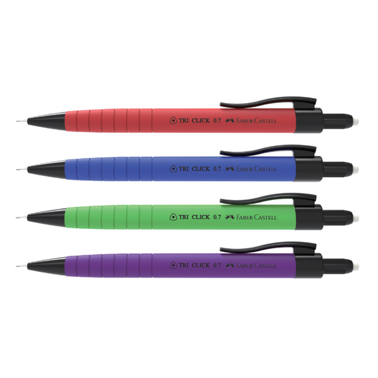 Faber Castell Tri Click Versatil 0,7 Uçlu Kalem Kırmızı