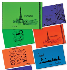 Defne Resim Defteri PP Kapak 35x50cm 25 Sayfa (1 Adet)