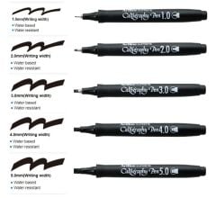 Artline Supreme Kaligrafi Kalemi Kesik Uç 5.0 mm Sepia