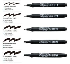 Artline Supreme Kaligrafi Kalemi Kesik Uç 5.0 mm Siyah