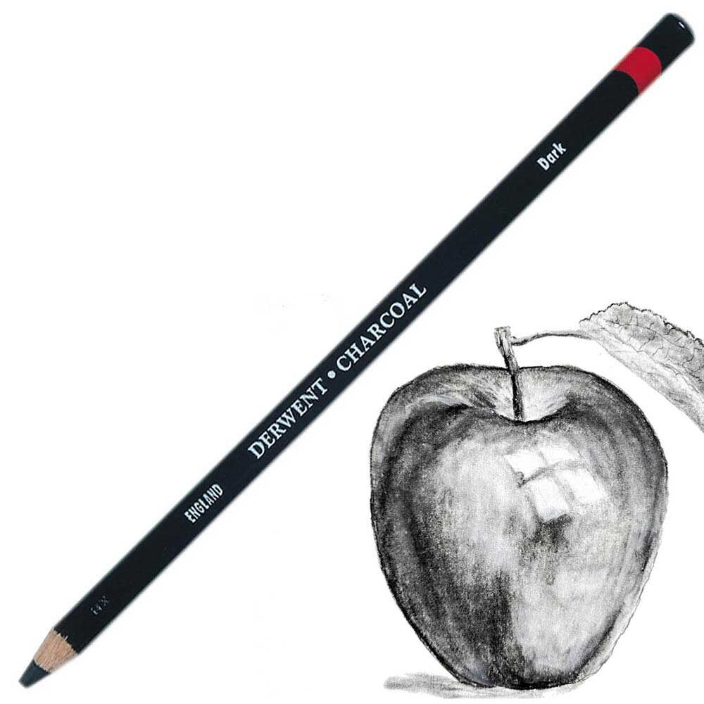 Derwent Charcoal Pencils Kömür Füzen Kalem Dark (Koyu)