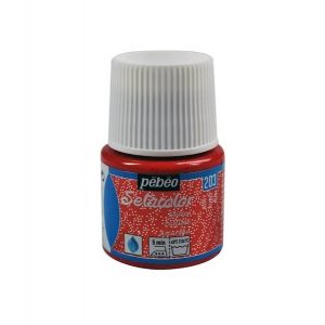 Pebeo Setacolor Glitter (Simli) Kumaş Boyası 203 RUBY