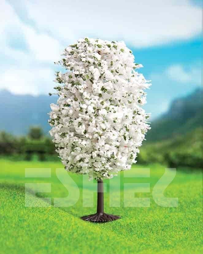 Eshel Maket Beyaz Renkli Dağ Çamı 2'li Set 10 cm