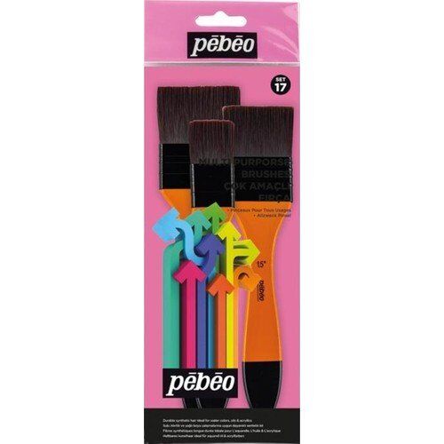 Pebeo Çok Amaçlı Fırça Seti 3'lü Set-17
