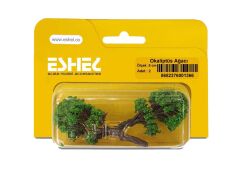 Eshel Maket Okaliptus Ağacı 2'li Set 5 cm