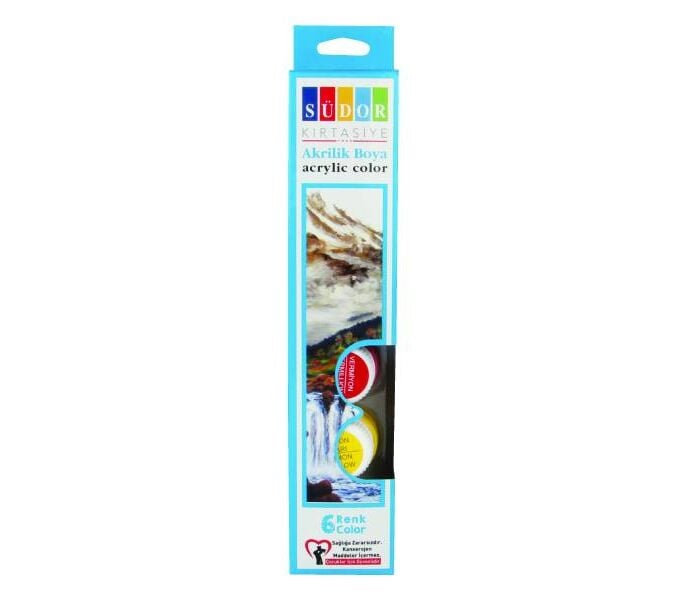 Südor Akrilik Boya 6 Renk 15 ml