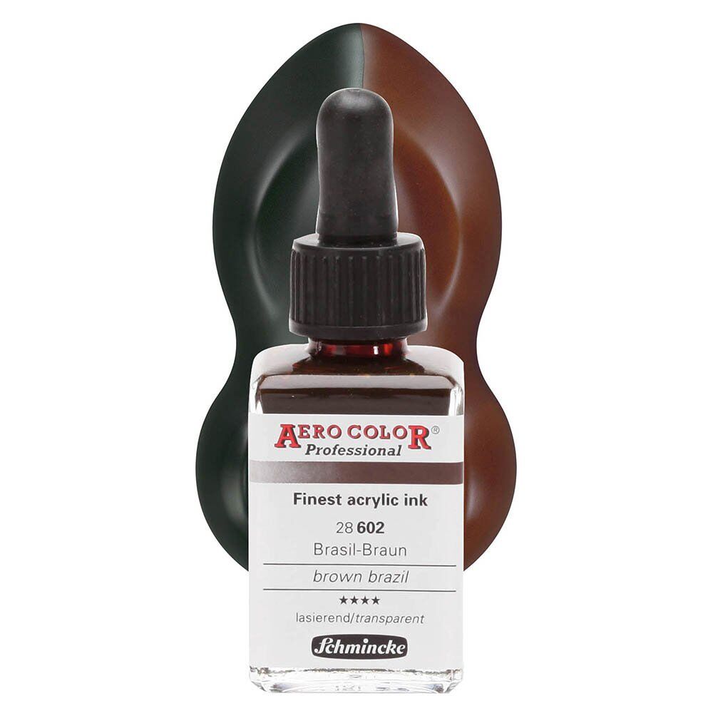 Schmincke Aero Color Airbrush Mürekkep 28 ml. 602 Brown Brazil