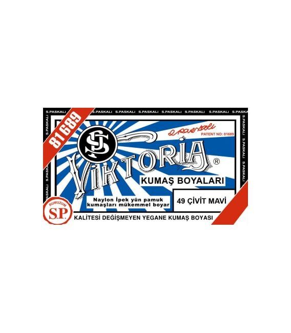 Viktoria Toz Kumaş Boyası 49 Çivit Mavi