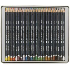 Derwent Watercolour Suluboya Kalemi Metal Kutu 24'lü