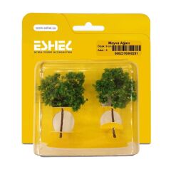 Eshel Maket Meyva Ağacı 2'li Set 9 cm