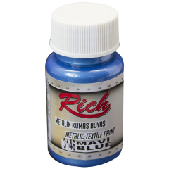 RİCH METALİK KUMAŞ BOYASI 50 CC. 3146 MAVİ