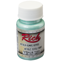 RİCH METALİK KUMAŞ BOYASI 50 CC. 3138 AÇIK YEŞİL
