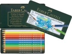 Faber Castell Albrecht Dürer Aquarell Boya Kalemi Metal Kutu 12'li