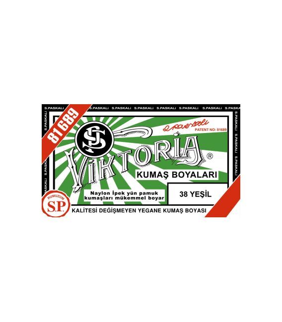 Viktoria Toz Kumaş Boyası 38 Yeşil