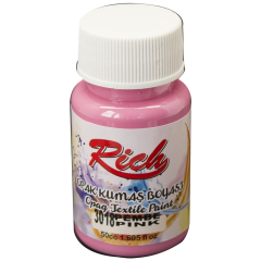 RİCH OPAK KUMAŞ BOYASI 50 CC. 3018 PEMBE