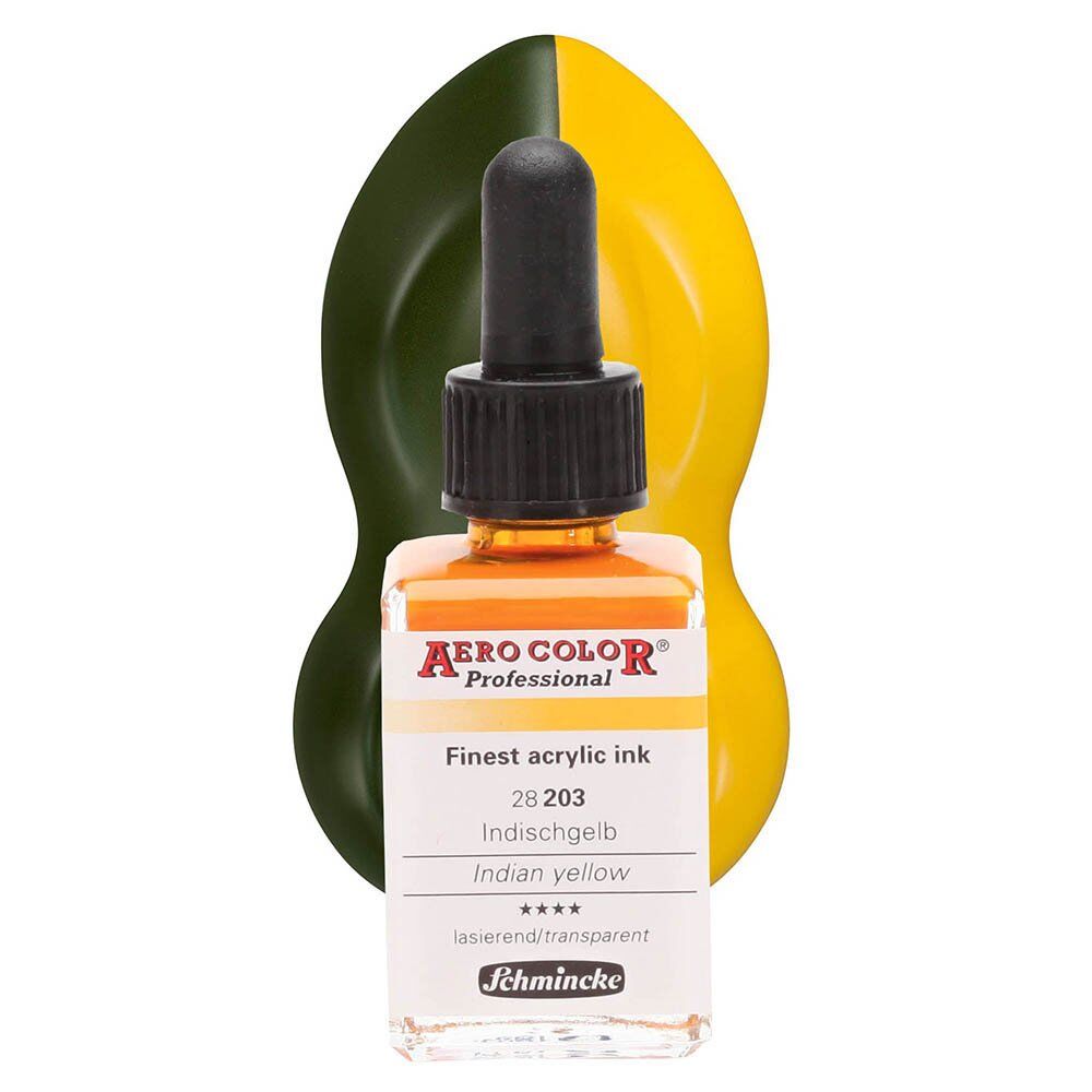 Schmincke Aero Color Airbrush Mürekkep 28 ml. 203 Indian Yellow