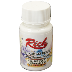 RİCH OPAK KUMAŞ BOYASI 50 CC. 3014 BEYAZ