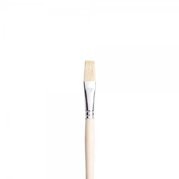 Pebeo 258F Serisi Uzun Sap Düz Kesik Yağlı Boya Kıl Fırça No:10