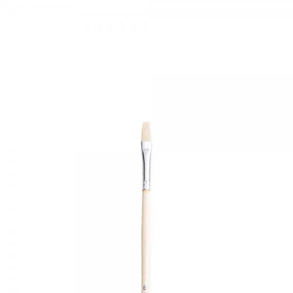 Pebeo 258F Serisi Uzun Sap Düz Kesik Yağlı Boya Kıl Fırça No:4