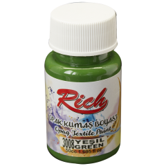 RİCH OPAK KUMAŞ BOYASI 50 CC. 3008 YEŞİL
