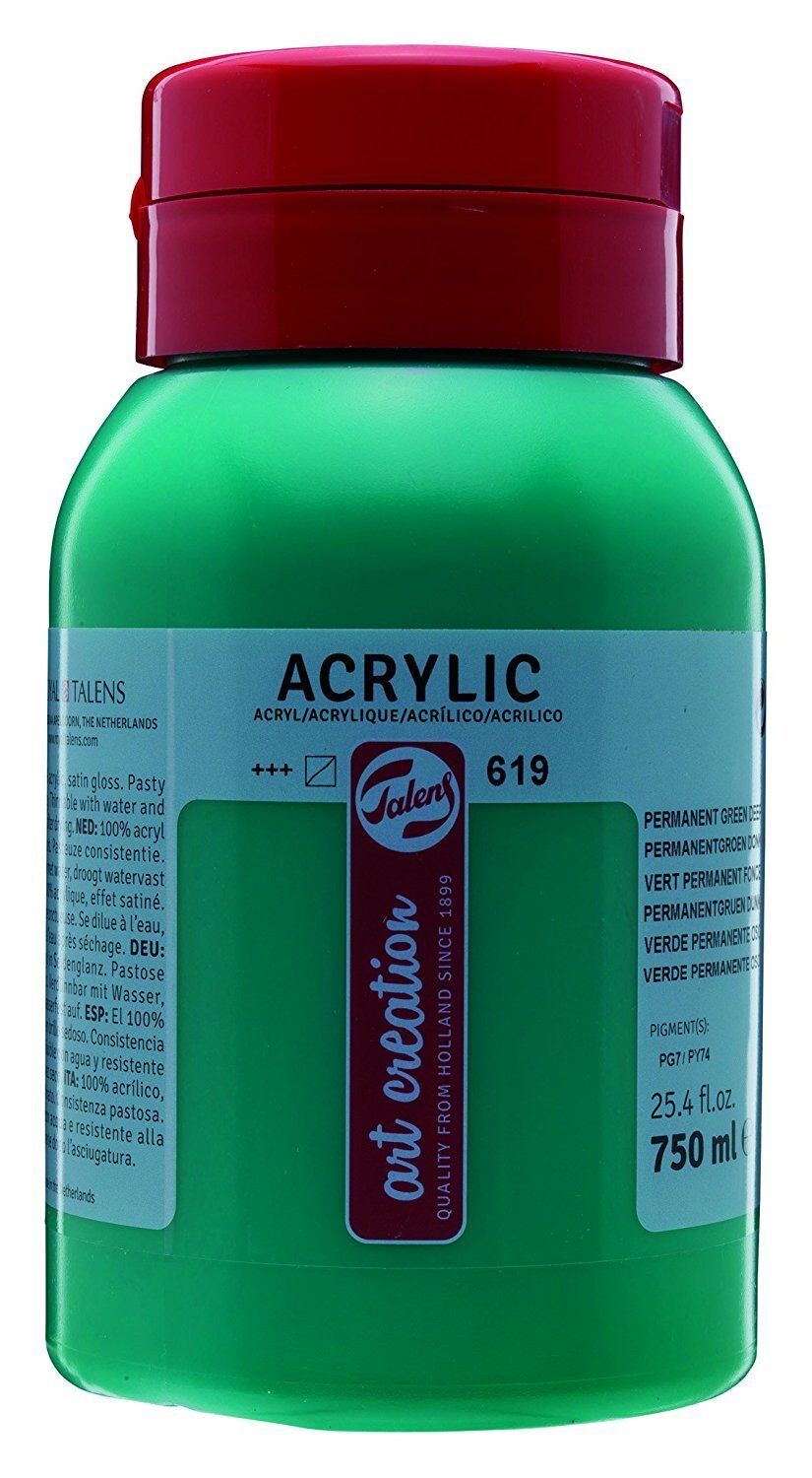 Art Creation Akrilik Boya 750ml 619 Permanent Green Deep
