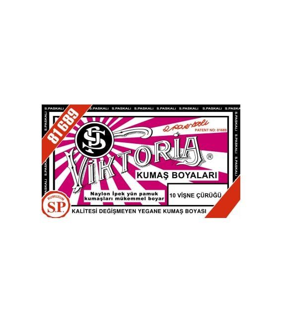 Viktoria Toz Kumaş Boyası 10 Vişne Çürüğü