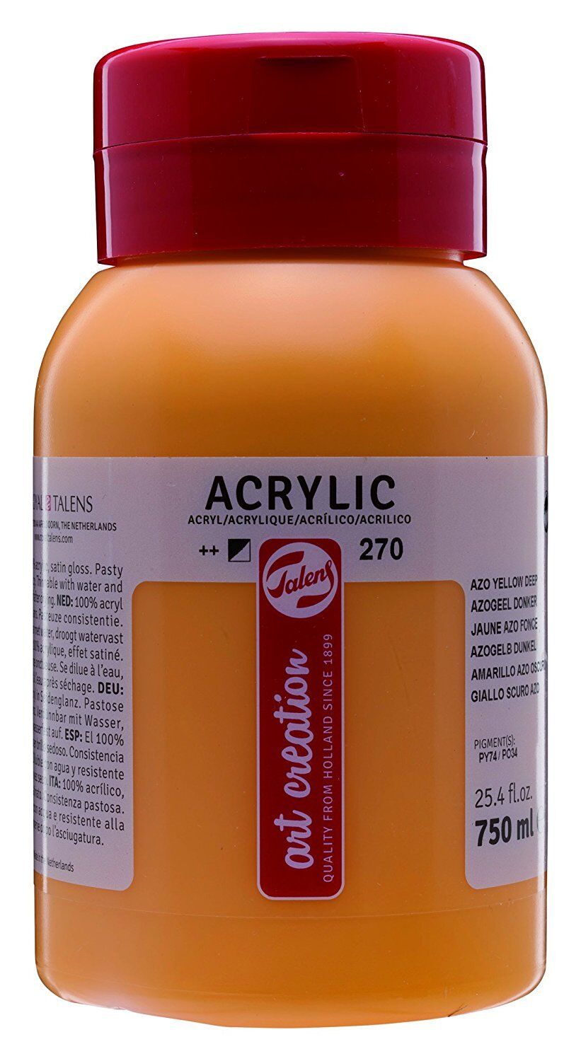 Art Creation Akrilik Boya 750ml 270 Azo Yellow Deep