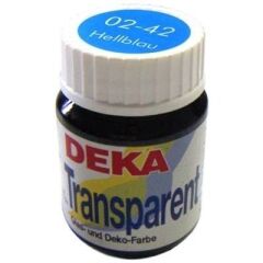 Deka Transparent 25 ml Cam Boyası 02-42 Hellblau (Açık Mavi)
