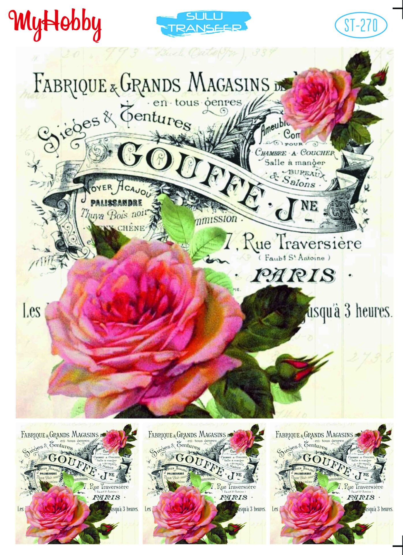 My Hobby Sulu Transfer 25*35 cm STB-270