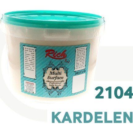 Rich (MultiSurface) Multi Surface Akrilik Boya 2104-Kardelen 2500 cc (3,5 KG)