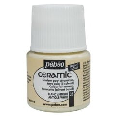 Pebeo Cam Ceramic Seramik Boyası 32 Antique White-Antik Beyaz 45ML.