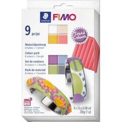 Staedtler Fimo Soft Polimer Kil Seti 8 Tenk x 25 gr + Metal Bilezik