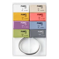 Staedtler Fimo Soft Polimer Kil Seti 8 Tenk x 25 gr + Metal Bilezik