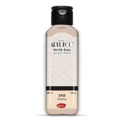 Artdeco Yeni Formül Akrilik Boya 140 ml 3703 Krema