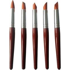 Lutart Kauçuk Uçlu Fırça Seti 5'Li Kalın