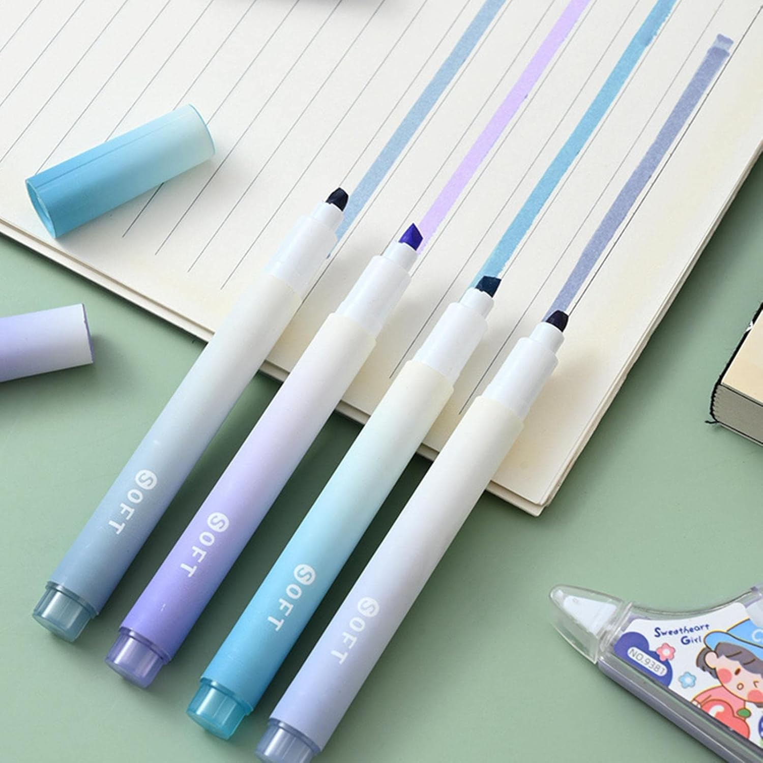 Gradual Mavi Fosforlu Kalem 4 Renk