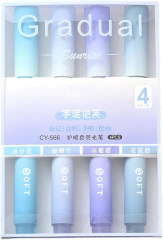 Gradual Mavi Fosforlu Kalem 4 Renk