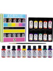 Südor Mona Lisa Akrilik Boya 10 Renk 40 ml Fırça Hediyeli