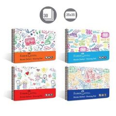 Faber Castell Resim Defteri PP Kapak 25x35 30Yaprak