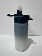 Bienly Degrade Paslanmaz Çelik Matara PİPETLİ 500ML GRİ - 304