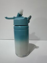 Bienly Degrade Paslanmaz Çelik Matara PİPETLİ 500ML MİNT YEŞİLİ - 304