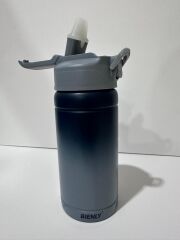 Bienly Degrade Paslanmaz Çelik Matara PİPETLİ 500ML SİYAH - 304