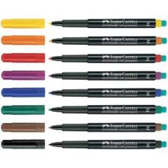 Faber Castell Permanent Asetat Cd Kalemi (M) 8li Set