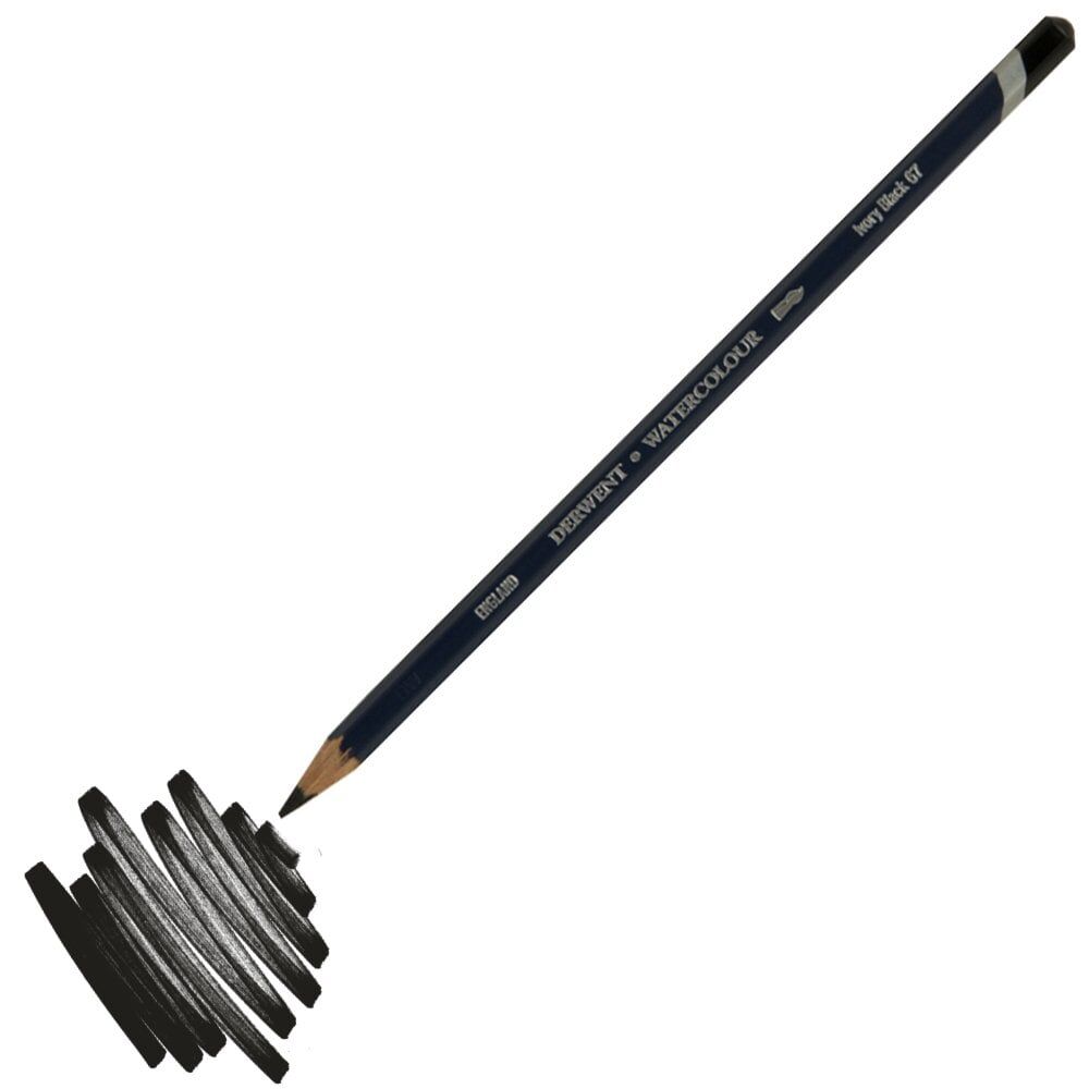 Derwent Watercolour Suluboya Kalemi 67 Siyah Ivory Black