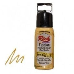 Rich Boyutlu Boncuk METALİK Boya 900-ALTIN 60 cc