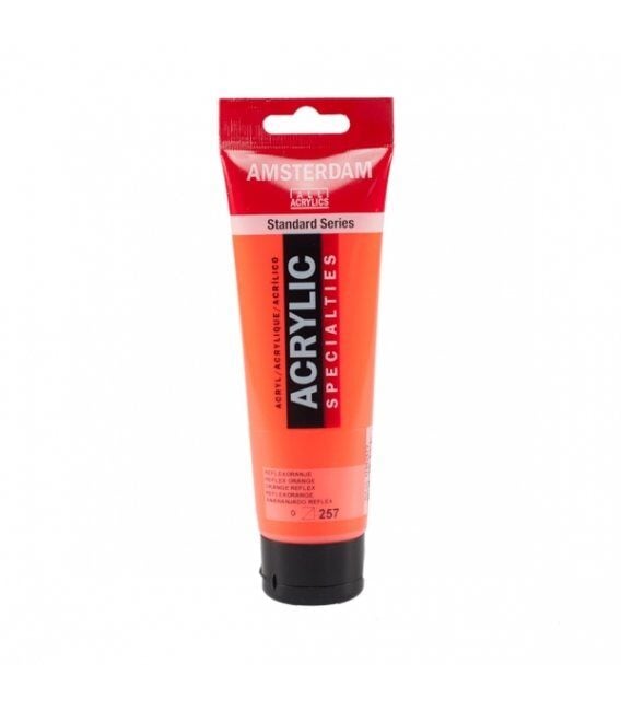 TALENS AMSTERDAM AKRİLİK BOYA 120 ML. 257 REFLEX ORANGE (FOSFORLU)