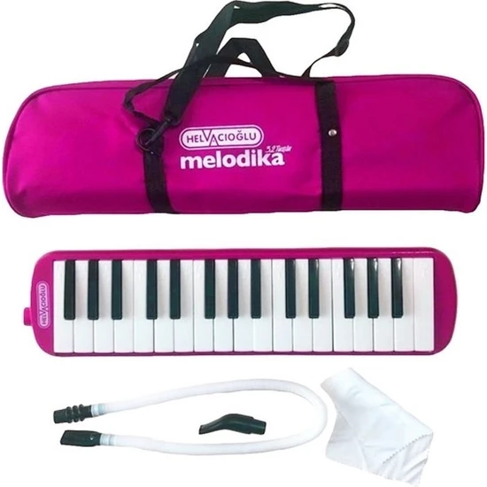 Helvacıoğlu Melodika 32 Tuşlu Bez Çanta Pembe