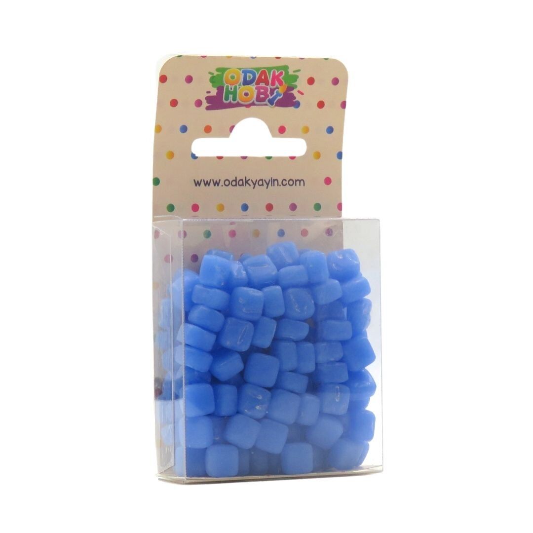 Mozaik Taşı 6x6mm 100 Adet Mavi