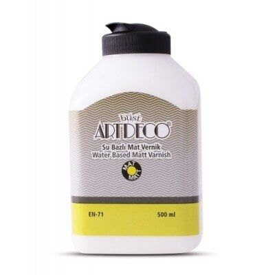 Artdeco Su Bazlı YARIMAT Vernik 500ml