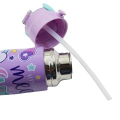Muggle Pipetli Çelik Matara Kedi Desenli 550 ml